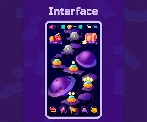 Casual Game Ui Space World On Behance