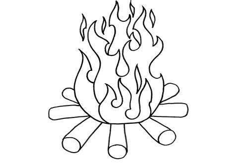 Fire Line Drawing At Getdrawings Free Download