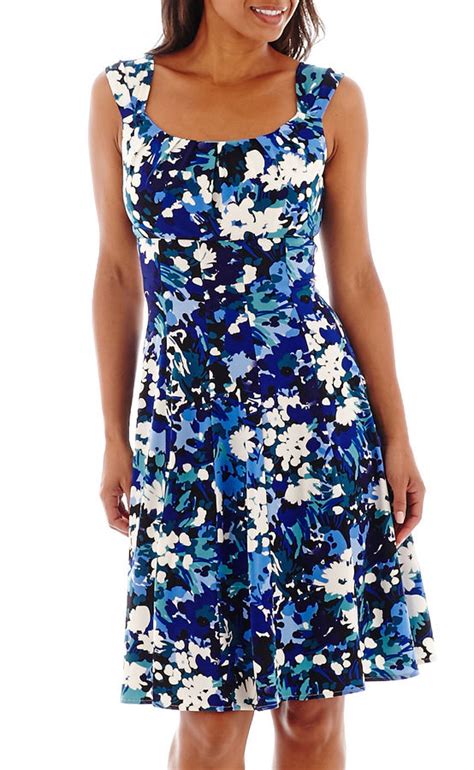 London Times London Style Collection Sleeveless Floral Print Fit And