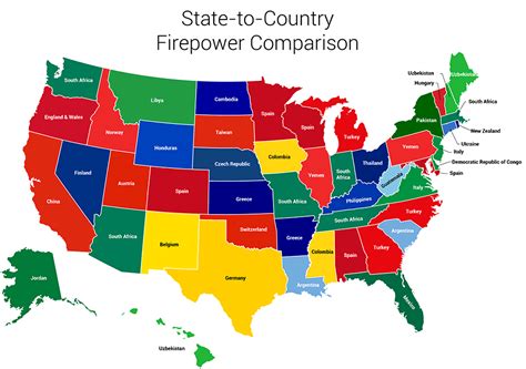 This Surprising Map Shows All 50 States Renamed For Countries With