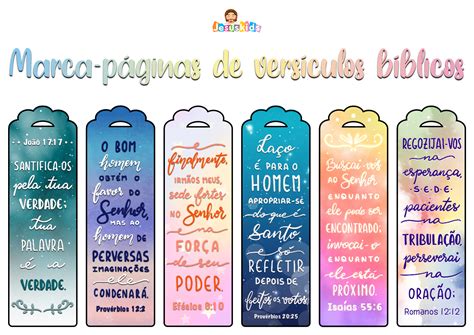 Gratuitos Marca páginas versículos bíblicos Jesus Kids