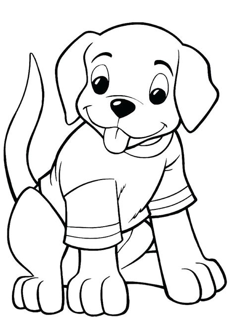 Cartoon Dog Coloring Page At Free Printable