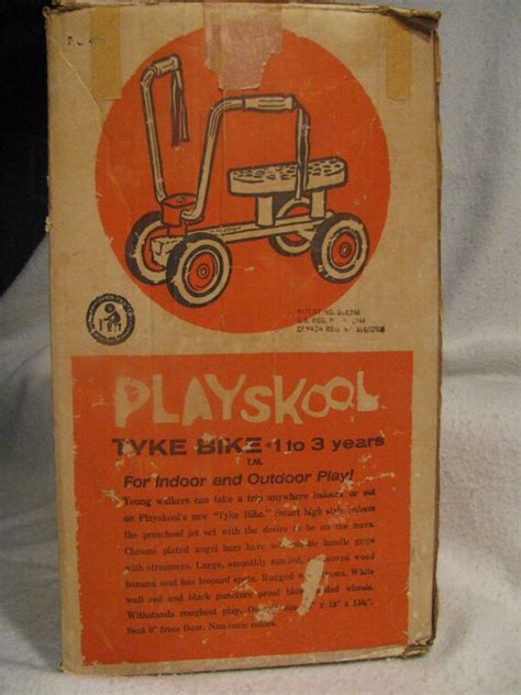1960s Playskool Tyke Bike Wooden For Indoor And Outdoor Play