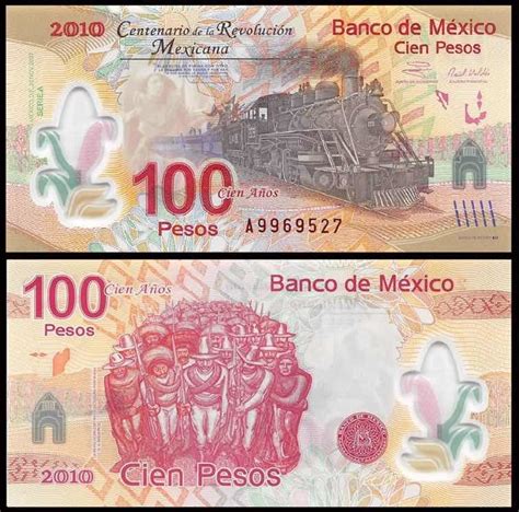 Billete Pesos Centenario Revolucion Mexicana Unc Env O Gratis