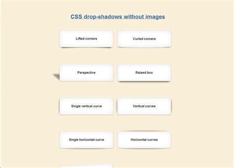 Creating Neat Drop Shadows With Css Nicolasgallagher Com Css Drop Shadows Without Images