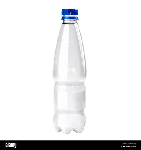 Transparent Empty Plastic Bottle On White Background Stock Photo Alamy