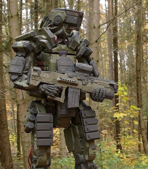 Amak Robot Soldier Character Military Robot Combat Robot Robot