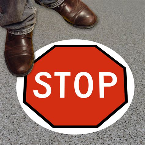 Stop Signs For Doors And Floor