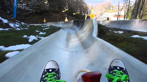 Alpine Slide At Ober Gatlinburg Tennessee Youtube
