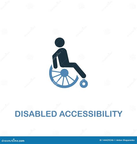 Disabled Accessibility Symbols Vector Illustration