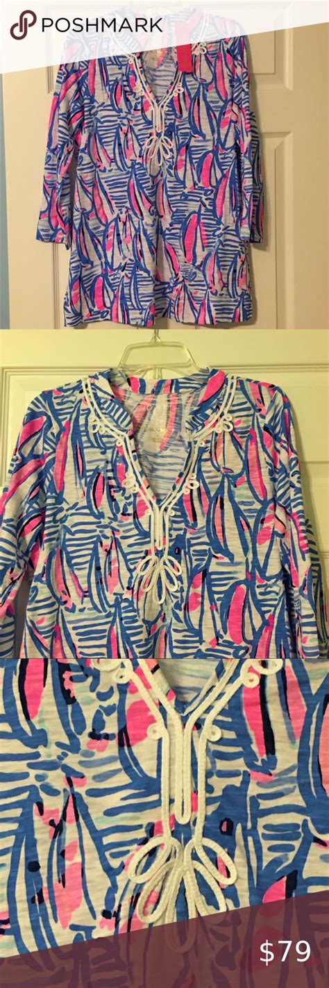 Nwt Lilly Pulitzer Kaia Tunic Red Right Return M Lilly Pulitzer Knit