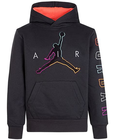 Jordan Big Boys Multi Color Jumpman Hoodie Macys