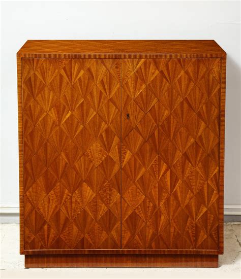 Mahogany vanity, dean lesher mansion, walnut. Parquetry Sycamore Cabinet in the Jean-Michel Frank Manner at 1stdibs