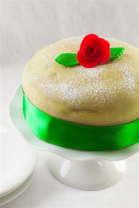 Princess Cake Stock Photo Image Of Gateau White Marzipan 81361608