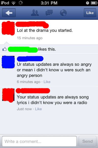 Hilarious Comebacks To Dimwitted Facebook Statuses 28 Pics