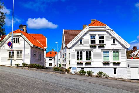 Traditional Norwegian Architecture A Wooden House Stock Image Image