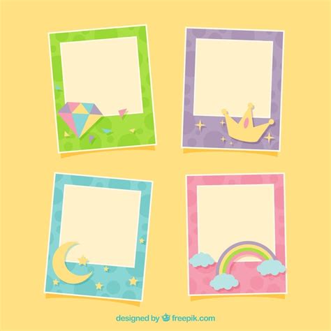 Free Vector Funny Picture Frames Set