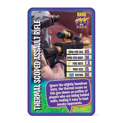 The Independent And Unofficial Guide To Fortnite Top Trumps Card Game