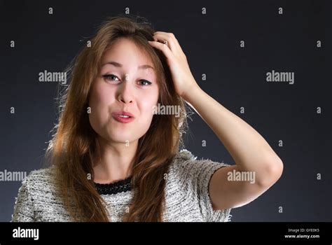 Portrait Of An Attractive Cute Beautiful Happy Cheerful Young Caucasian Woman Lady Girl