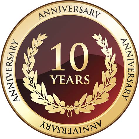 Best 10th Anniversary Illustrations Royalty Free Vector Graphics