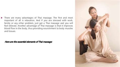 3 Essential Elements Of Thai Massage