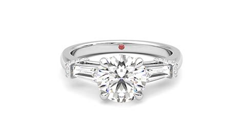 Tranquility Platinum Trilogy Style Engagement Ring Taylor And Hart