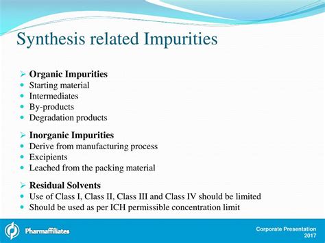 Ppt Pharmaceutical Source Of Impurities An Overview Powerpoint