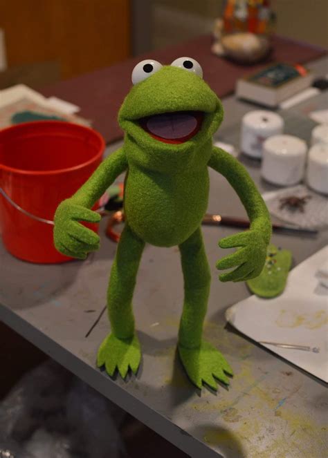 Robin Kermits Nephew Photo Puppet Build Frog Puppet Kermit The