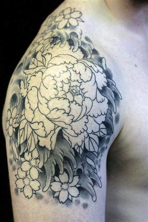 100 Peony Tattoo Designs For Men Flower Ink Ideas