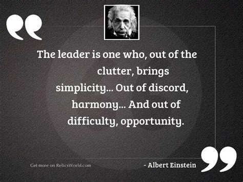 The Leader Is One Who Inspirational Quote By Albert Einstein