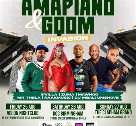 Amapiano And Gqom Invasion Clapham Grand