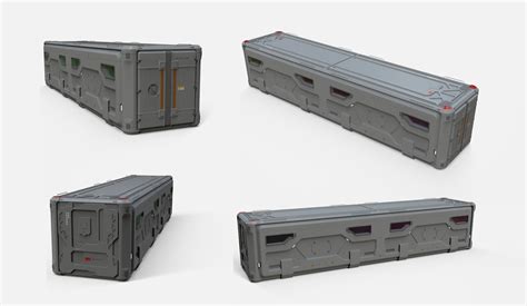 Artstation Sci Fi Cargo Container 2 Resources