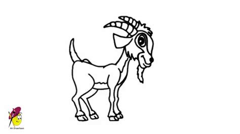 See more ideas about animal drawings, cute animal drawings, cute animals. Farm Goat - Easy Drawing - How to draw a Goat -Farm ...