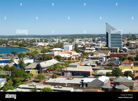 Business District Of Bunbury Western Australia Stock Photo Alamy