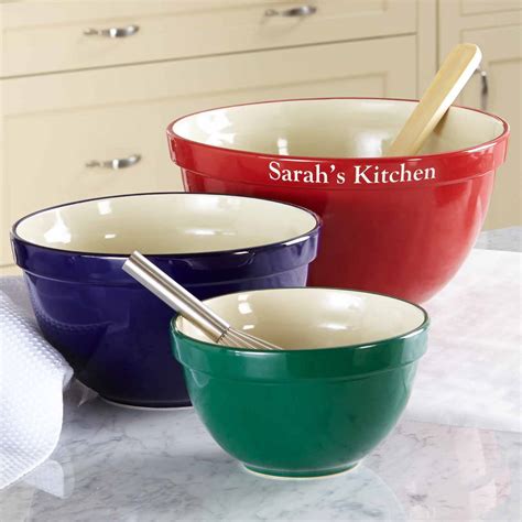 Personalized Set of 3 Nested Mixing Bowls - Walmart.com