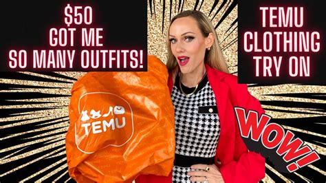 Temu Clothing Haul And Try On 50 Got Me All This 😱 Youtube
