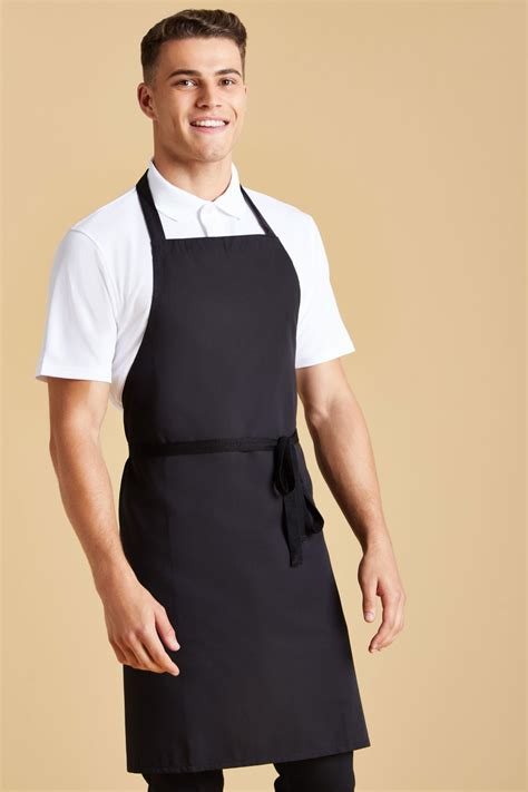 simon jersey bib apron black simon jersey apons