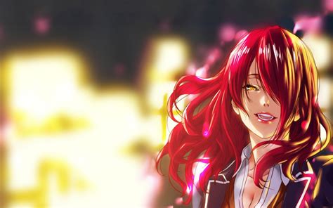 Red Haired Female Anime Character Anime Redhead Vampires Rindō Kobayashi Hd Wallpaper