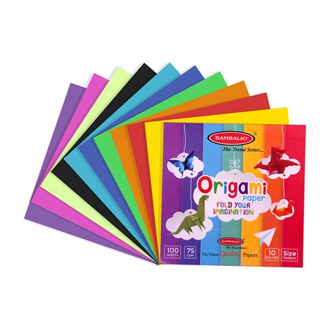 Buy Bambalio Origami Paper Pack Of 400 Sheets Smooth Finish 75 Gsm