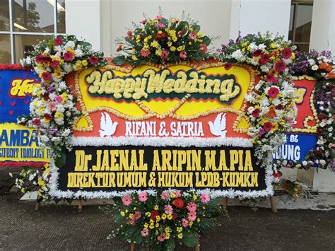 Bunga Papan Happy Wedding 02 Toko Bunga Bandung Florist Bandung