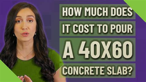 How Much Does It Cost To Pour A 40x60 Concrete Slab Youtube