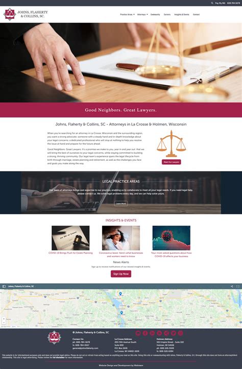 Johns Flaherty And Collins Sc New Site Release Webteam Inc