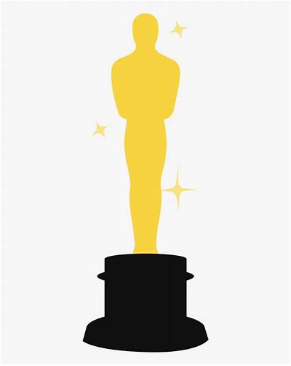 Cartoon Award Oscar Statue Trophy Academy Clipart