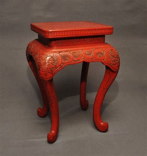 Vintage Japanese Red Lacquered Table Circa 1940s Japanese Decor