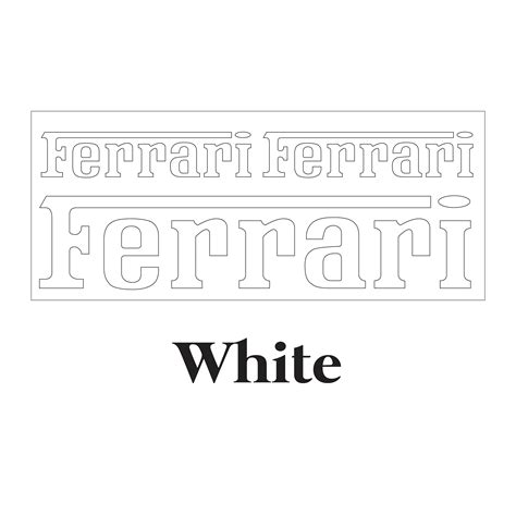 Ferrari Car Decals Vinyl Sticker Bumper Sticker Etsy Uk