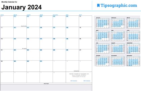 2024 Calendar Templates And Images Tipsographic
