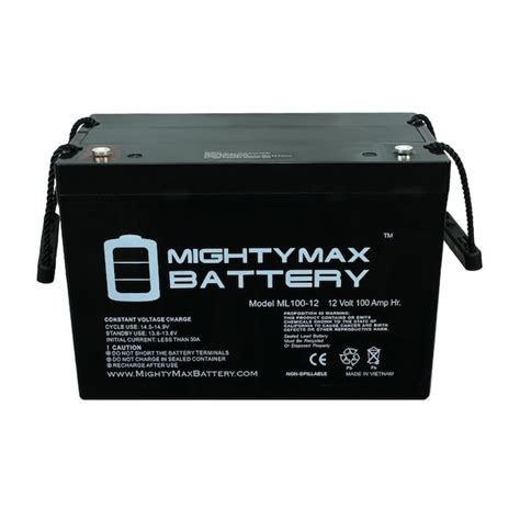 Mighty Max Battery 12v 100ah Replacement For Zoeller Sump Pump