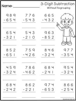 Check spelling or type a new query. 3 Digit Subtraction Without Regrouping-Distance Learning ...