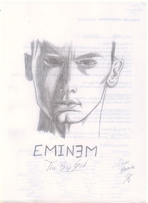 Eminem Drawing By Utopydzn On Deviantart