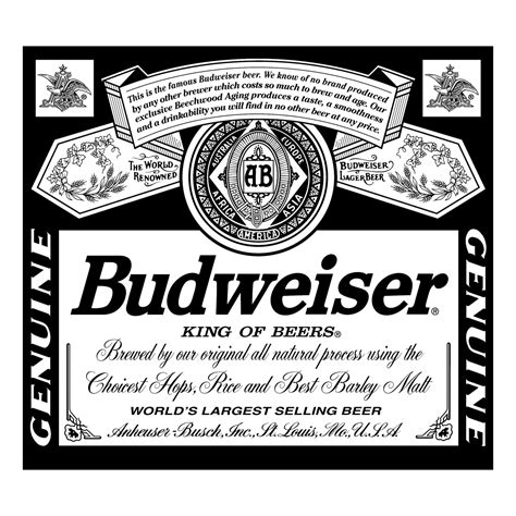 Budweiser Logo Black And White 2 Brands Logos
